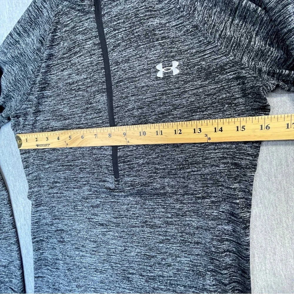 Under Armour Golf Pullover Women’s Small Heathered Grey Loose Fit Heatgear - Picture 4 of 10